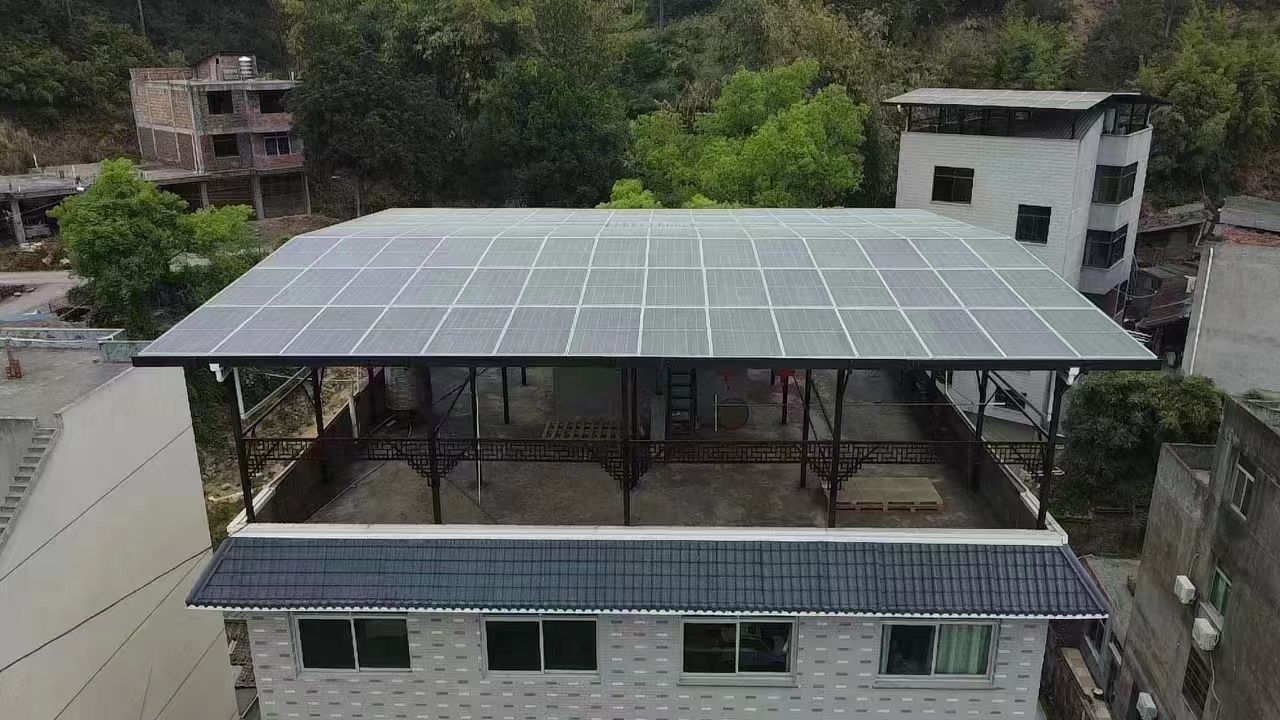 台山15kw+10kwh自建别墅家庭光伏储能系统